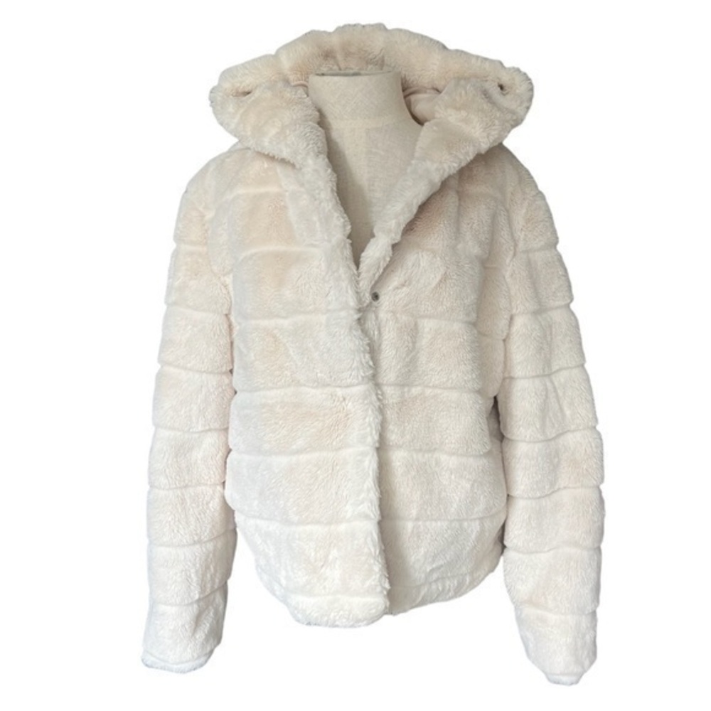 Em Creme fur coat size medium